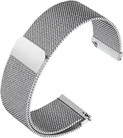 [BHUTMPJK] HPEPGCUCNT Magnetic Fit For Milanese Mesh Watchband Stainless Steel Watch Strap 12 14 16 18 20 22mm Men Women Quick Release Breathable Watch Chain