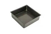 Bakemaster Loose Base Carbon Steel 25cm Square Cake Pan Oven Baking Mould Grey