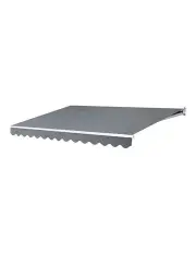 [Instahut] Retractable Folding Arm Awning Motorised Sunshade 4x3m in Pearl Grey