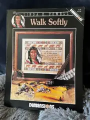 Dimensions - WALK SOFTLY by Linda K. Powell - Cross Stitch Patterns Leaflet -NEW