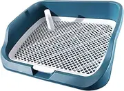 Fzaqwen Portable Dog Potty System, Indoor Training Tray for Puppies, Blue