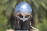 Viking Helmet Tjele Battle ready Viking helmet with chainmail | Christmas Gift