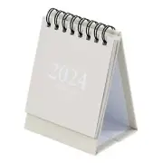 Time Management Tool Special Gift Calendar 2024 Mini Desk Spiral Coil Page