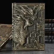 3D Three-dimensional Dragon A5 Notebook European Retro Pu Embossed Notepad