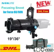 Nanlite 36° Focusing Optical Spotlight Snoot Zooming Lens Light fr Forza 60W 60B