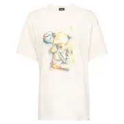 [We11done] Beige Teddy Bear With Key T-Shirt