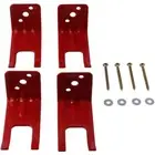 4Sets Red Metal Bracket Metal Warehouse Hook Durable Wall Mount Hooks Garage
