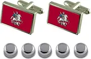 [Select Gifts] Shirt Dress Studs Nizhny Novgorod City Russia Flag Cufflinks
