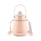 NEW Tupperware Thermal Potbelly Pink Drop Sip Insulated Stainless Steel Flask 1L