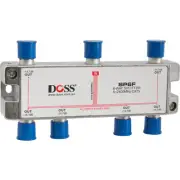 DOSS SP6F 6 Way 'F' Splitter or Combiner DC Pass Through 2.4Ghz High Quality