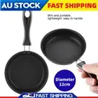 12cm Mini Non-stick Round Frying Pan Egg Pan Iron Coating Kitchen Skillet