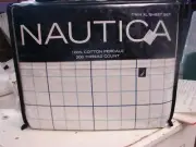Nautica | Percale Collection Sheet Set-100% Cotton, Crisp & Cool, Lightweight &