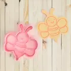 Bee Cookie Cutter & Stamp Embosser Set Bugs Insects
