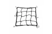 Black Motorcycle Bicycle Bike Helmet Holder Luggage Cargo Mesh Net (30cm x 30cm)