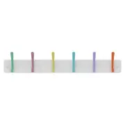 MODE 6 Pastel Hooks On White Board Hat And Coat Rack