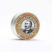 Capt Fawcett's Ricki Hall Booze And Baccy Moustache Wax, Silver, 15 ml
