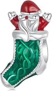 [DOYIS] 925 Sterling Silver Christmas Bell Snowman Charm for Pandora Bracelets for Women