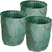 ValueHall 3 Packs Garden Bag Garden Waste Bags Reusable Leaf Bags Reusable Heavy Duty Gardening Bags Yard Waste Bags V7070 (132 gallons)