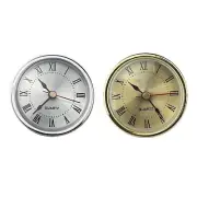 DIY 65MM Quartz Clock Inserts with Roman Numerals for Home Decor and Craft Use