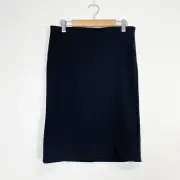 Loft Skirt Womens Size XS Black Pencil Textured Pull On NWT