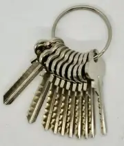 6 Pin Space & Depth Key Set - 11 Keys Depths 0-10 -Suits Lockwood Whitco LW5 C4B