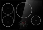 30 Inch Induction Hob Cooktop 4 Burners, Flat Glass Top Electric Stove with Brid