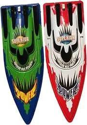 Vaguelly 1 Set High Speed Remote Control Boat of Professional Quadrocopter Water Model Green with Spring Water Shape Design Double Strong Motor Cooling Equipment
