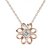 Daffodil Hologram Short Necklace Embellished With SWAROVSKI® Crystals