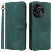 Pu Leather Rfid Blocking Phone Cover For Umidigi A15 / A15c, Wallet Design Case With Strap