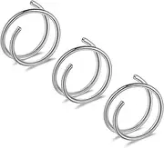 [REVOLIA] 3-6Pcs 20G G23 Solid Titanium Double Nose Rings Hoop for Single Piercing Double Nose Hoop for Women Girls Titanium Nose Rings for Sensitive Nose Hypoallergenic Nose Piercing Jewelry