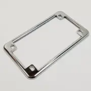 Chrome 7”x4” US Motorcycle License Plate Frame Mount. Metal Frame, Built to Last