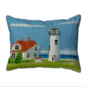 Betsy Drake Chatham, MA Lighthouse Extra Large 20 X 24 Indoor Outdoor Pillow