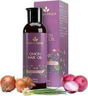 AVIMEE HERBALOnion Hair Oil | For Long & Strong Hair | With Red, Black, Yellow & Green Onion Seed Oil | Mineral Oil & Fragrance Free | 100 ml