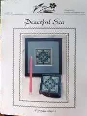Peaceful Sea Cross Stitch Leaflet 18 Mandala Series 1 Amaryllis Artworks-RARE