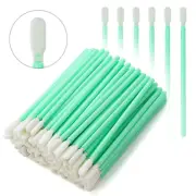 Foam Cleaning Swab Sticks (100Pcs 3.4Mm Head Width round Foam Tips, Green)