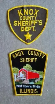USA - 2 x Different Knox County Sheriff's Dept Patches - Illinois