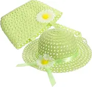 [SAFIGLE] 1 Set and Lightweight Beach Sunshade Hat with Matching Tote for Summer Outings for Shopping and Travel Present