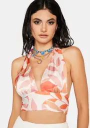 As We Know It Halter Crop Top