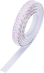 uxcell 26AWG IDC Wire Flat Ribbon Cable 3 m/9.8ft Length 1.1mm Pitch 8 Pin Red and White for JTAG/ISP Connecting