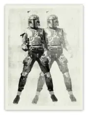 Star Wars Double Boba Fett Limited Screen Print Art Poster #500 18" x 24"