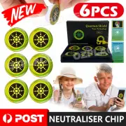 6pcs Anti Radiation Quantum Shield EMF Protection Neutraliser Chip Stickers Box