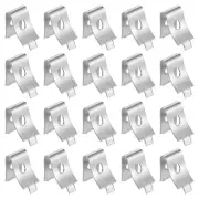 40 Pcs Shelf Bracket Clips, Cabinet Shelf Clip Shelving, Shelf Support, Silver