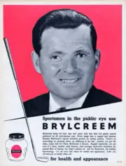Advertisement For Brylcreem Featuring British Golfer Dai Rees 1950s era Photo