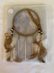 New Dream Catcher Indoor Outdoor Native American Wind Chimes 4 Inch Diameter