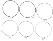 FUNOMOCYA Bass Guitar Strings 6pcs Set High Carbon Steel Strings for Skill Levels Easy to Use