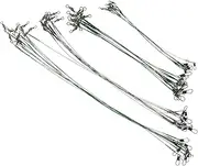 40pcs Steel Cable Fishing Wire Leaders Locking Swivels Snaps for Tackle
