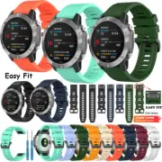 Quick Release Watch Band For Garmin Fenix 7/7X 6/6X Pro 5/5X 3 HR Silicone Strap