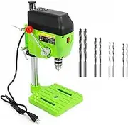 Benchtop Drill Press, 480W Drilling Machine with Drill bit Set, 2-Speed Adjustable, Spindle Speed: 0-11000r/min, Drilling Machine with Spindle Travel 40mm for Home, DIY