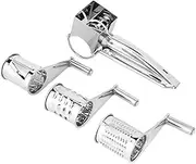 M l Rotary Cheese Grater Stainl Steel Handheld Rotary Slicer Shredding Grinder for Grating Hard Cheese Chocolate Nuts Par Dessert Restaurant Kitchen Gadgets Multicolor76 One Size