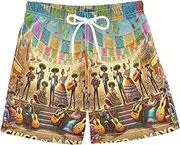 [RPLIFE] Kids Swim Trunks for Boys, Anti Chafe Swim Trunks Boys 2 T, Cinco De Mayo